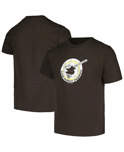 Soft As A Grape Big Boys and Girls Brown San Diego Padres Cooperstown Collection T-Shirt