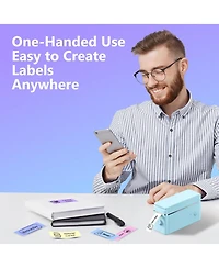 Nelko P31-s Label Maker Machine with Tape, Portable Thermal Printer, Portable Bluetooth Label Printer for Organizing Storage Office Home