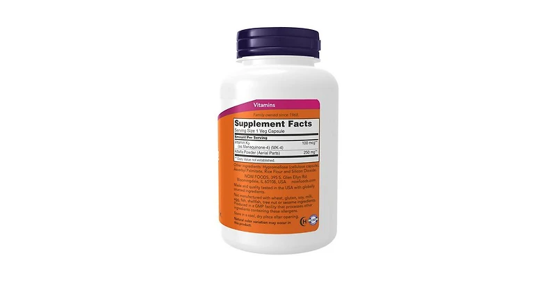 Now Foods Vitamin K-2 ,250 Veg Caps