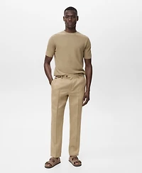 Mango Men's Slim-Fit Linen Pants