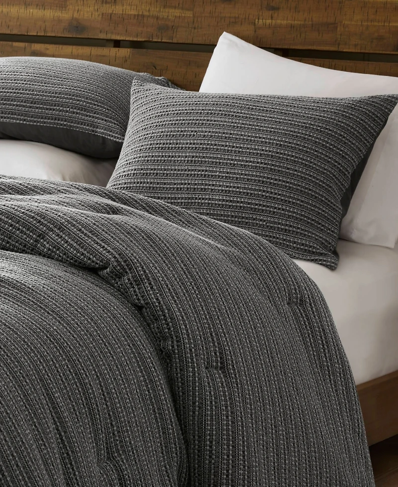 Woolrich Lyon Waffle Washed 3-Pc. Comforter Set, Full/Queen