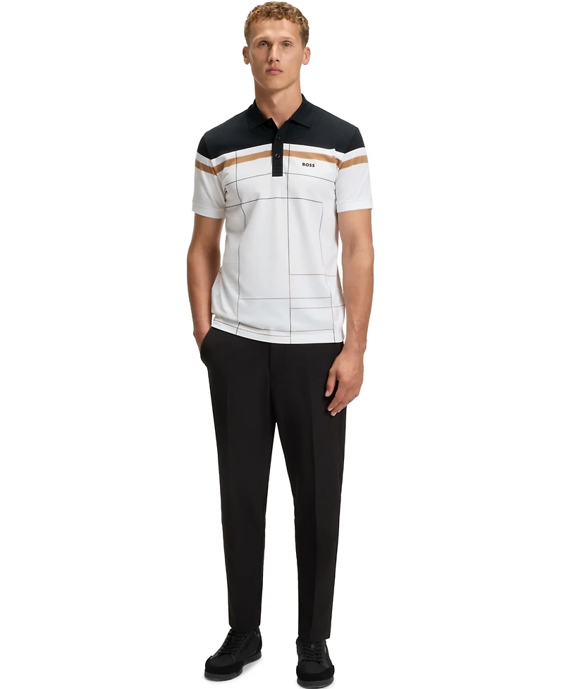 Boss by Hugo Men's Quick-Dry Stretch Cotton Slim-Fit Polo Shirt