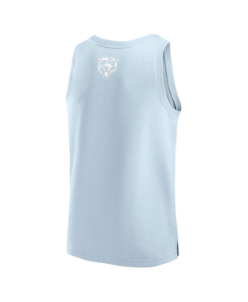Fanatics Men's Light Blue Chicago Bears Elements Tank Top