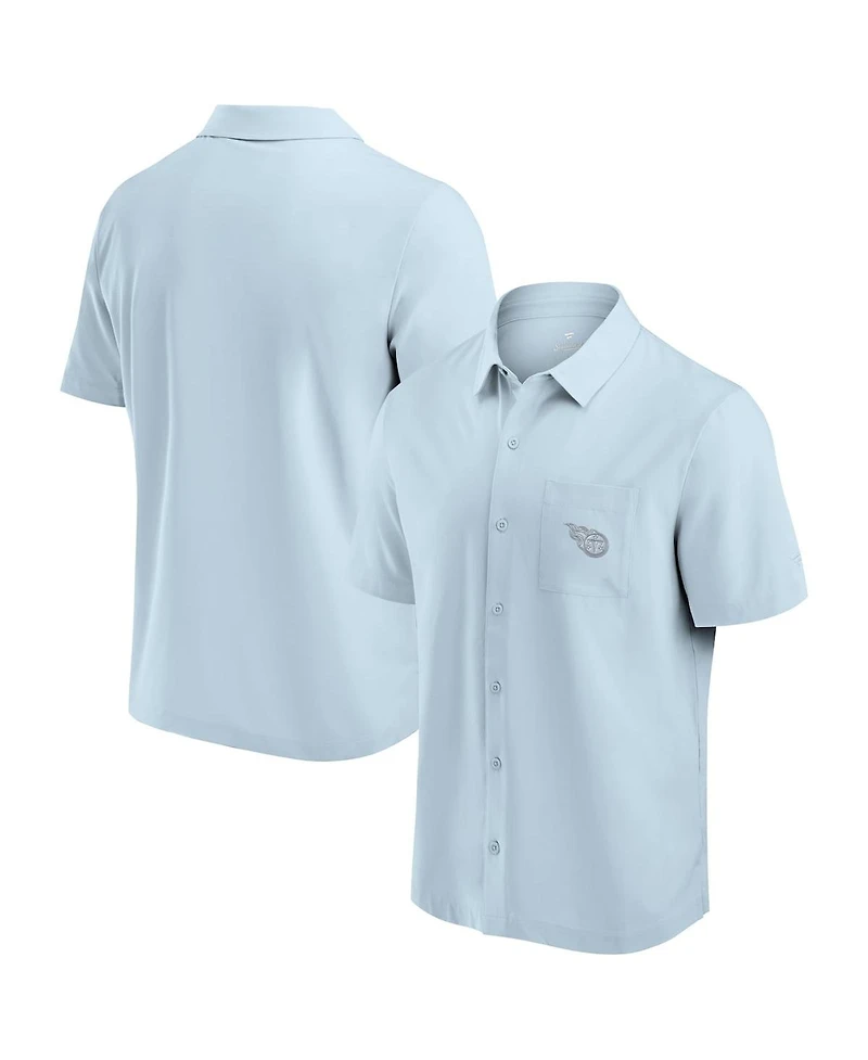 Fanatics Men's Light Blue Tennessee Titans Front Office Button-Up Shirt