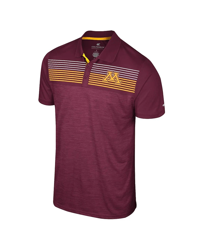 Colosseum Men's Maroon Minnesota Golden Gophers Langmore Polo Shirt