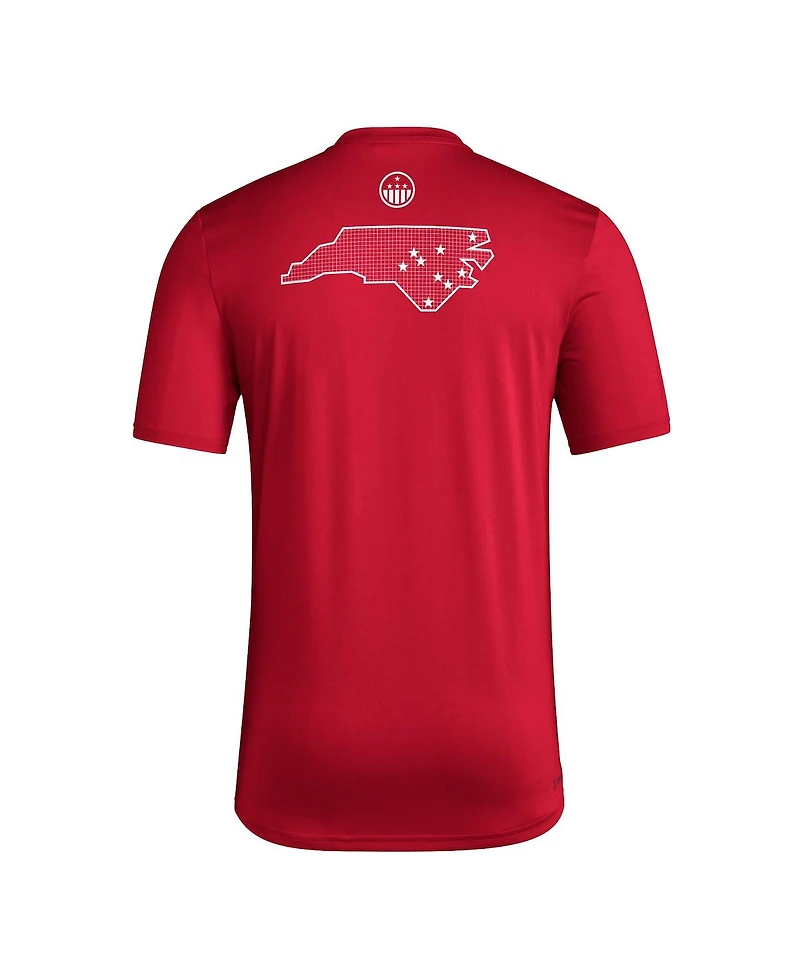 Adidas Men's Red Nc State Wolfpack Honor Support Pre-Game T-Shirt