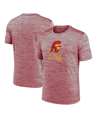 Nike Men's Cardinal Usc Trojans Campus Center Block Velocity Performance T-Shirt