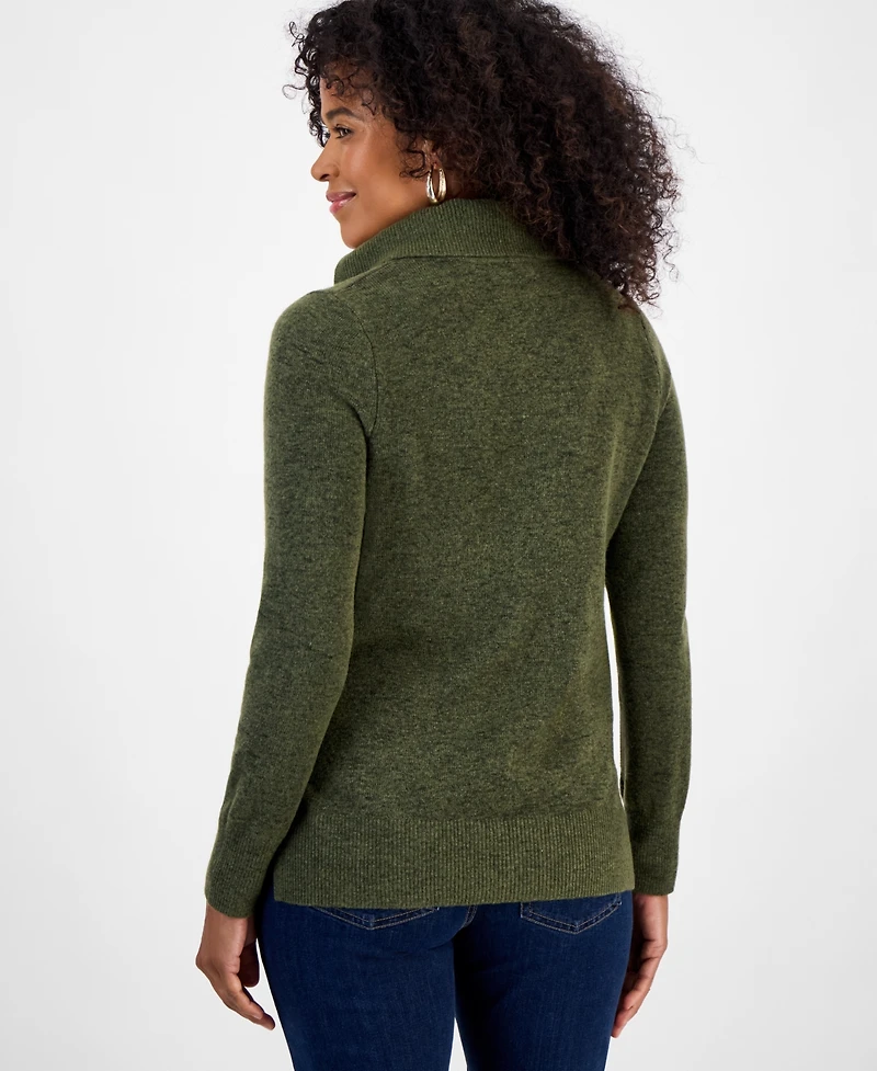 Style & Co Women's Luxsoft Johnny-Collar Sweater, Macy's Exclusive