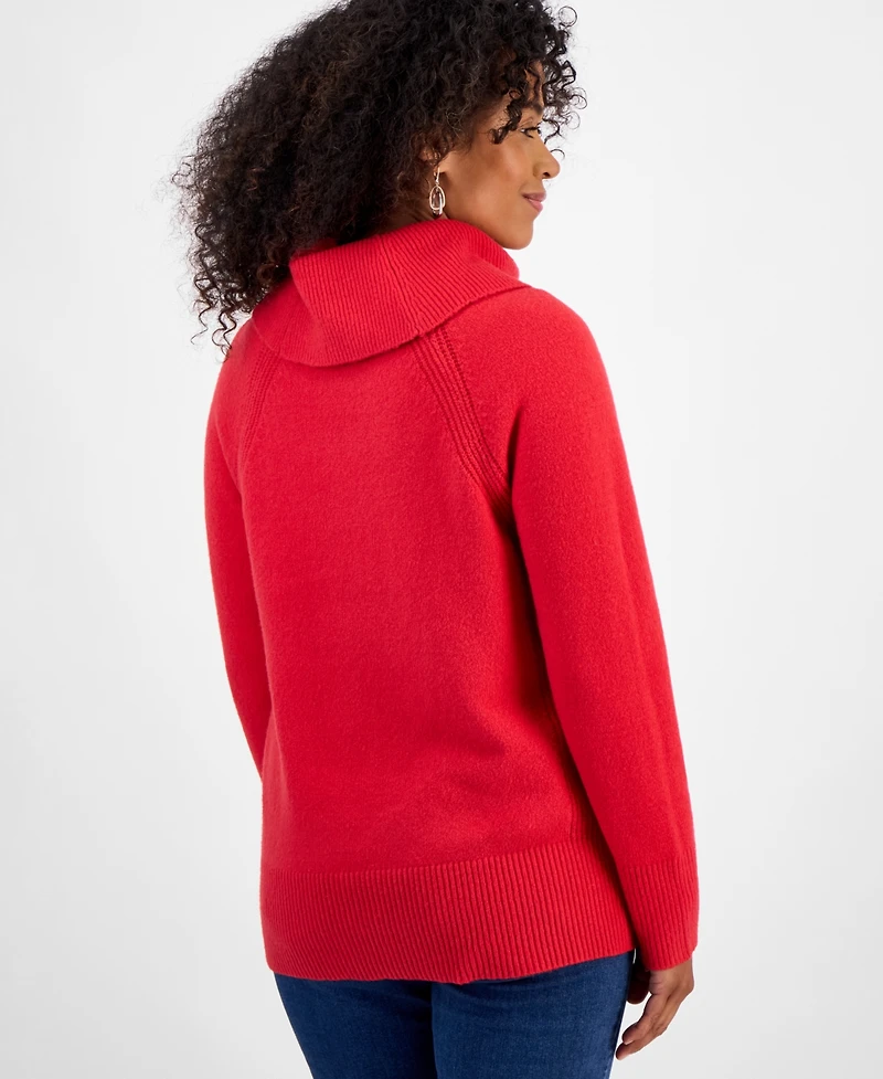 Style & Co Women's Cowl-Neck Tunic Sweater, Macy's Exclusive