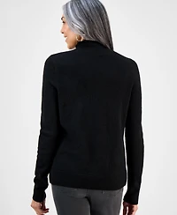 Style & Co Petite Mock Neck Sweater, Macy's Exclusive