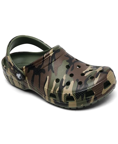 Crocs Big Kids Classic Camo Print Clog Sandals from Finish Line