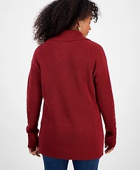 Style & Co Women's Quarter-Zip Cable-Knit Sweater, Macy's Exclusive
