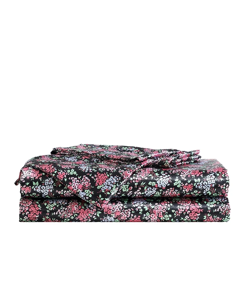 Closeout! Betsey Johnson Satin 3-Pc. Sheet Set, Twin