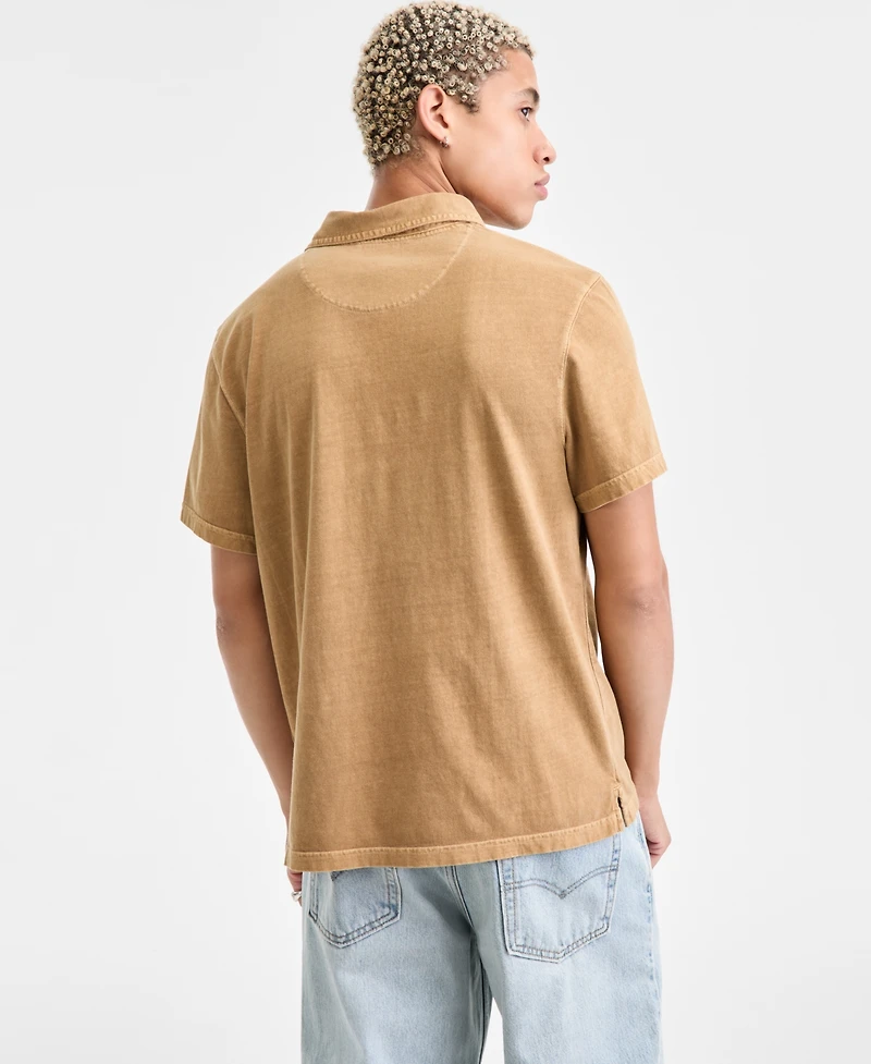 Sun + Stone Men's Faded Short Sleeve Polo Shirt, Exclusively at Macy's