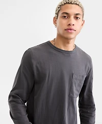Sun + Stone Men's Long-Sleeve Cotton T-Shirt, Macy's Exclusive