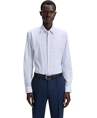 Boss by Hugo Men's Performance-Stretch Slim-Fit Dress Shirt