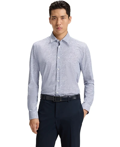 Boss by Hugo Men's Performance-Stretch Slim-Fit Dress Shirt