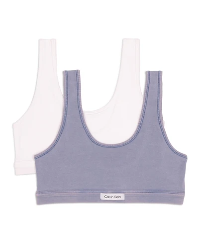 Calvin Klein Big Girls 2-Pack Full Coverage Bralette