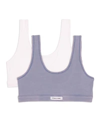 Calvin Klein Big Girls 2-Pack Full Coverage Bralette