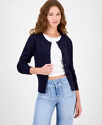 Madden Girl Juniors' High-Rib Button-Front Lady Cardigan
