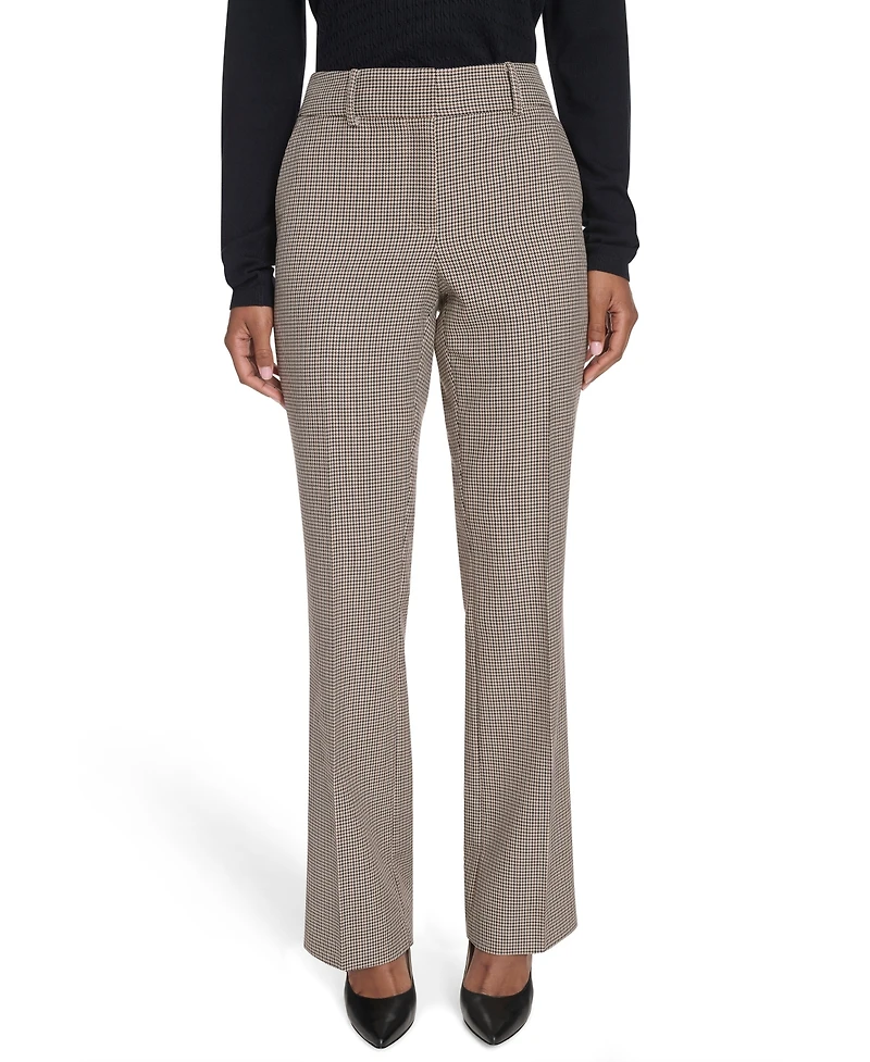 Tommy Hilfiger Women's Houndstooth Bootcut Trousers