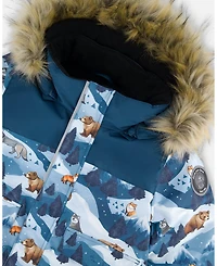 Deux par Boy Two-Piece Discover Snowsuit Dark Teal - Toddler|Child