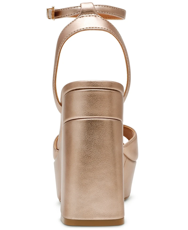 Dv Dolce Vita Women's Wizzard Two-Piece Platform Block Heel Dress Sandals