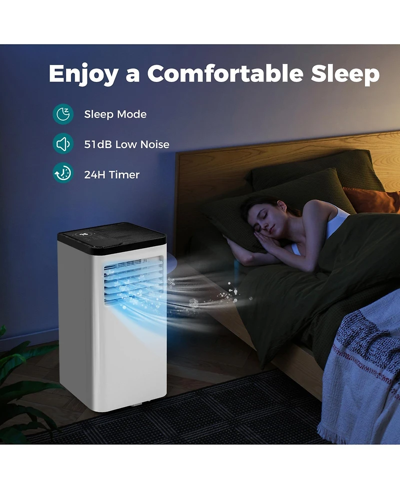 Gymax 8000 Btu Portable Air Conditioner w/ Control Panel & Remote Control