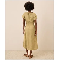 Pact Women's Organic Cotton Coastal Double Gauze Boho Midi Dress