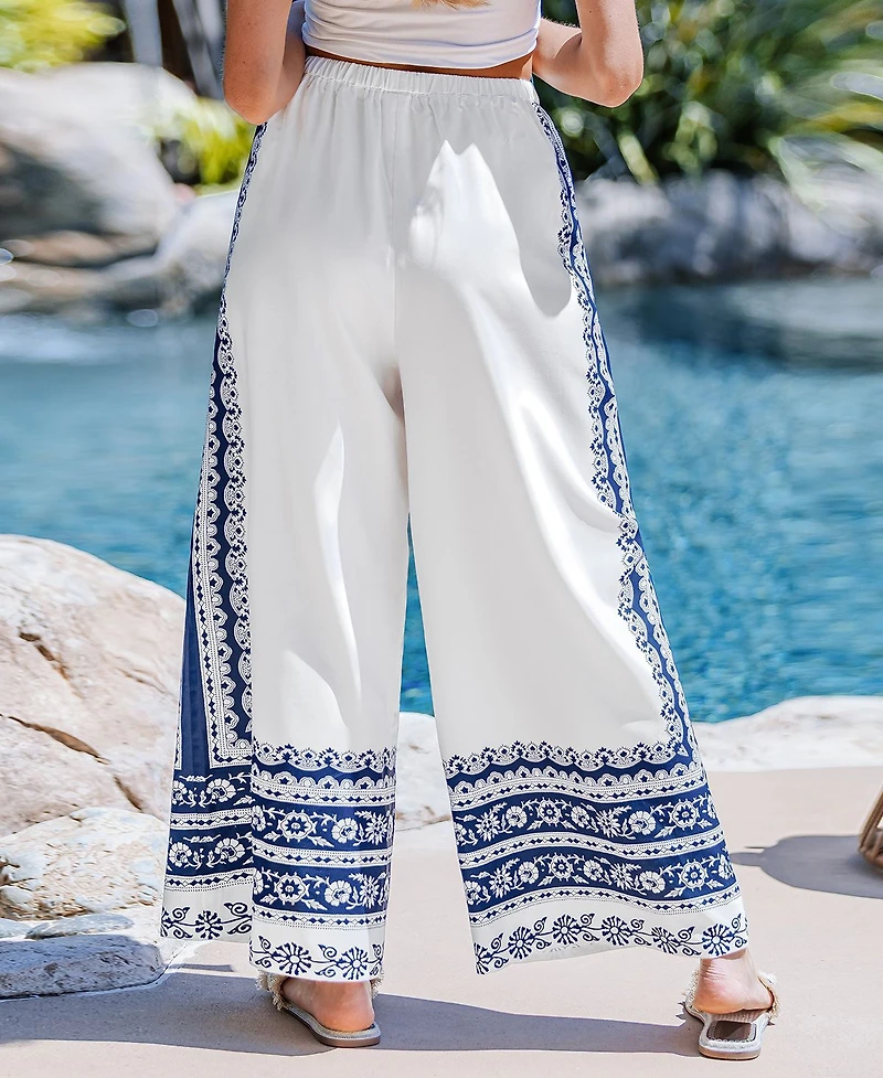 Cupshe Women's Loose Lines Ornate Pants