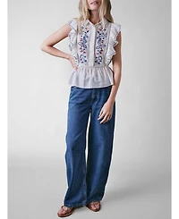 Cape Cove Women's Wild Strawberry Silk Blend Blouse