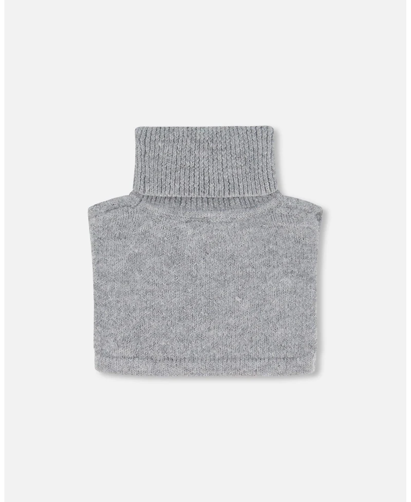 Deux par Deux Toddler Unisex Turtleneck Neckwarmer Heather Gray