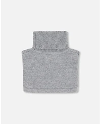 Deux par Deux Toddler Unisex Turtleneck Neckwarmer Heather Gray