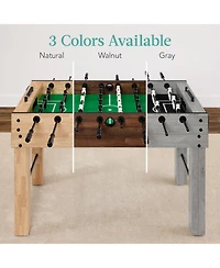 Best Choice Products Full 54in Regulation Foosball Table for Home, Game Room w/ 2 Balls, Cup Holders