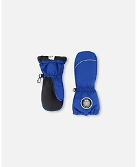 Deux par Boy Winter Mittens Play Royal Blue