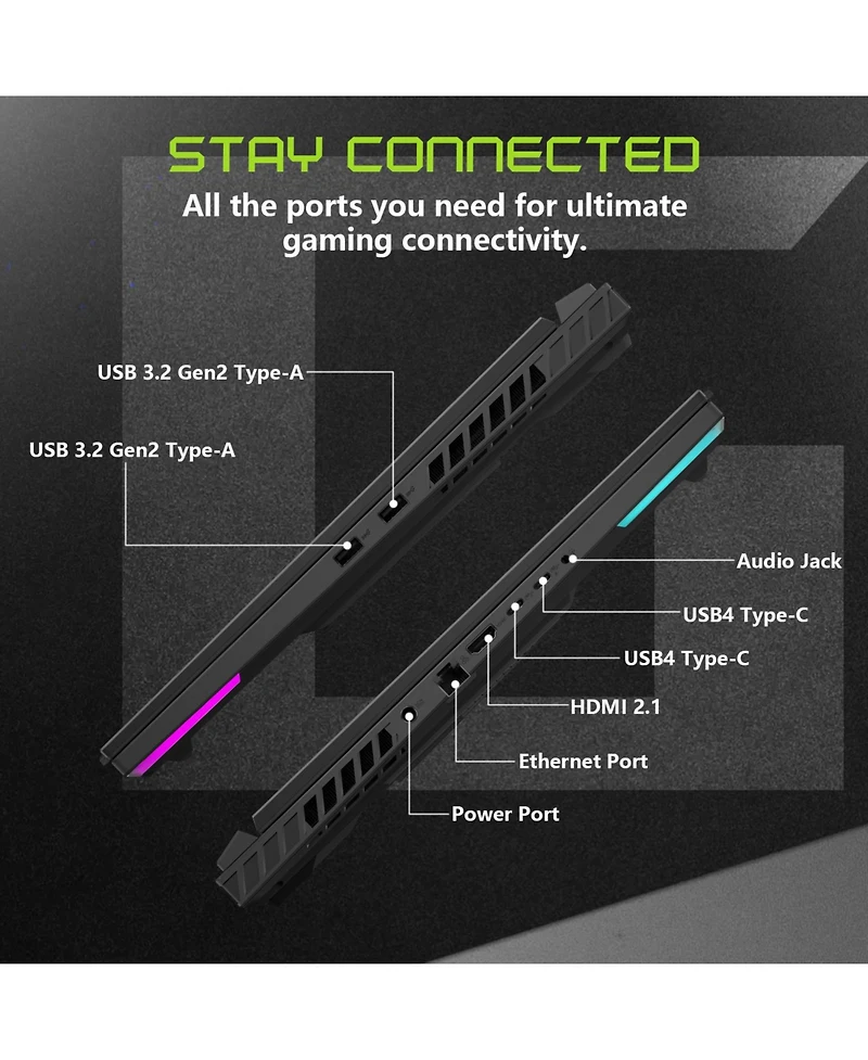 Asus Rog Strix 18" Gaming Laptop, Ryzen 9 8940HX, 16GB Ram, Rtx 5070, 1TB Ssd, 240Hz Wqxga Display, Windows 11 Home, Black