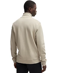 Boss by Hugo Men's Logo Badge Zip-Up Sweatshirt