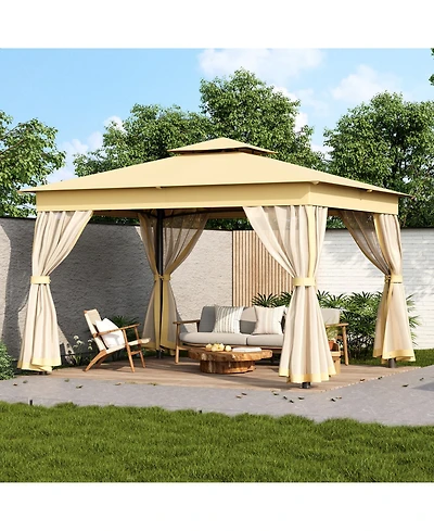 Streamdale Furniture 10x12 Outdoor Gazebo Tent with Netting