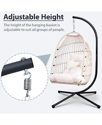 Flynama Outdoor Egg Hanging Chair with Stand