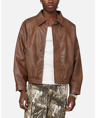 Xxiii Men's Leather Flight Jacket