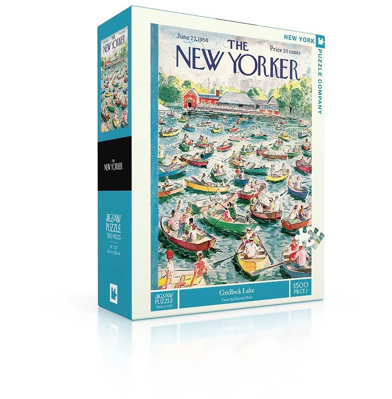 New York Puzzle Company Gridlock Lake 1500 Piece Puzzle