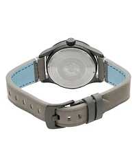 Avi-8 Men's Flyboy Gray Leather Strap Watch, 40mm