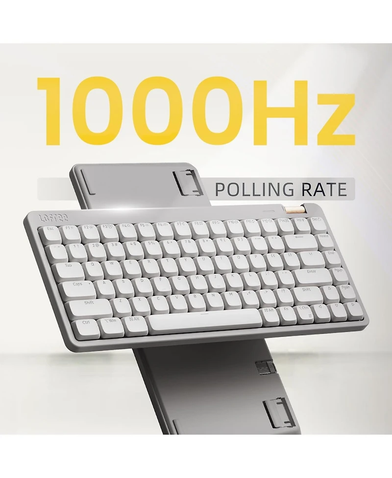 Lofree Flow Lite 100 Keys Mechanical Keyboard, Swappable Rechargeable Wireless Keyboard with 2.4G Receiver