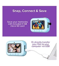 New myFirst Camera Insta 20 (Cotton Candy) Kids Instant Print Digital Camera with 16MP Photo, 1080P Video, Selfie Lens, Thermal Ink-Free Printing, Sup