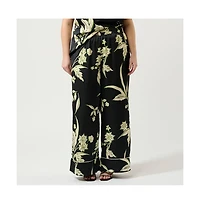 Estelle Baia Wide Leg Satin Pant