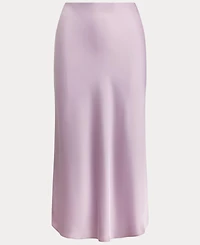 Lauren Ralph Women's Satin Charmeuse Midi Skirt