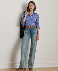 Lauren Ralph Women's End on Kott Long Sleeve Relaxed Fit Shirt