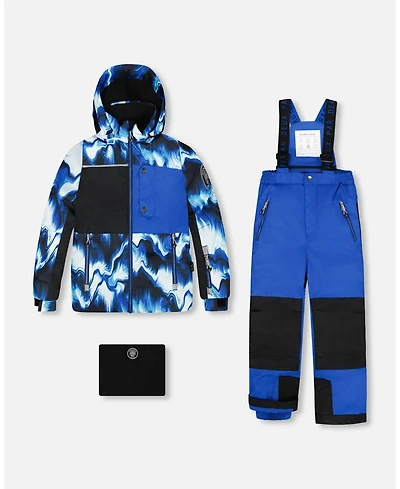 Deux par Big Boys Two-Piece Play Snowsuit Blue