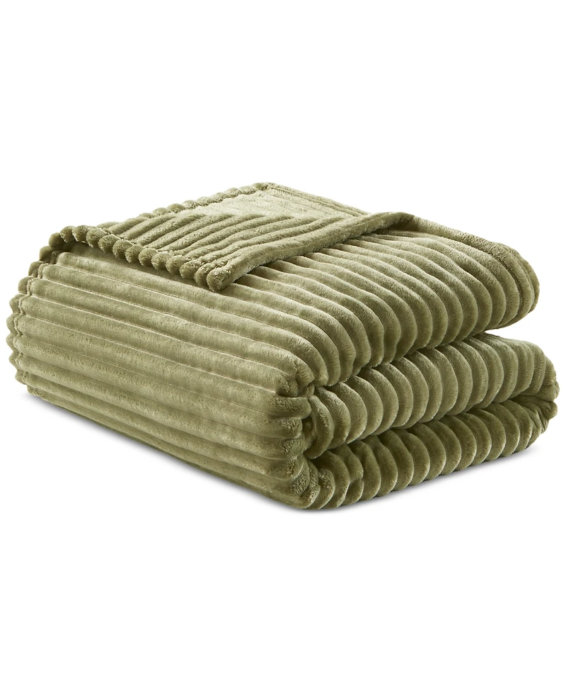 Arch Studio Ribbed Plush Blanket, King, Macy's Exclusive
