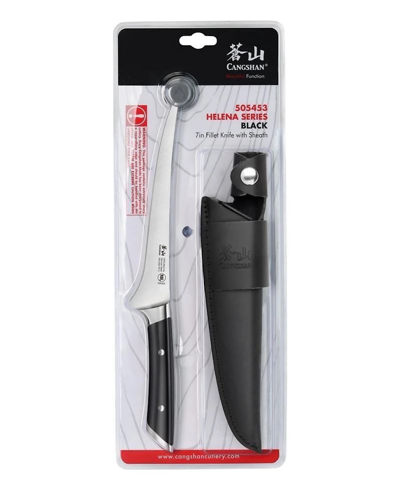 Cangshan Helena Series 7" Fillet Knife with Leather Sheath